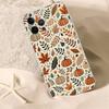 Autumn Leaves Pumpkin Clear Silicone Soft TPU Phone Case For iphone 17 16 15 14 Plus 13 12 Mini 11 Pro Max Shell Capa