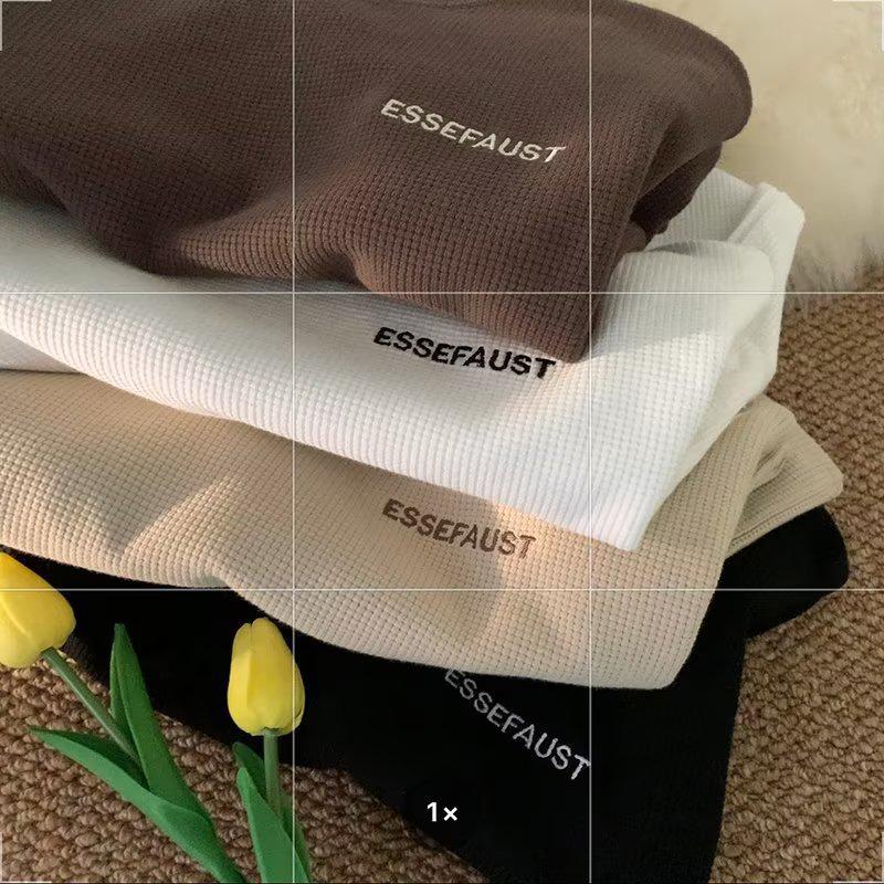 Men's Japanese Trendy Waffle Half-Sleeve Loose Casual T-Shirt