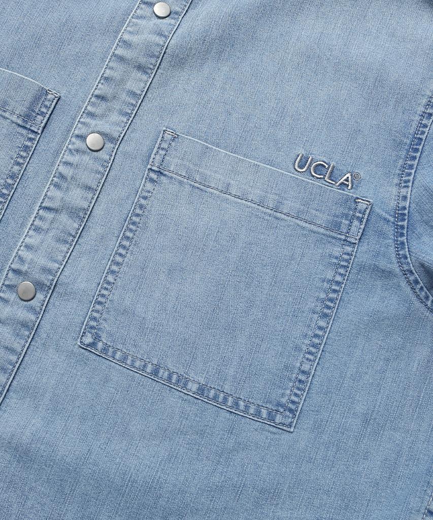 UCLA Oversized Denim Shirt [Lt-Indigo](Uz3Ls01_03)