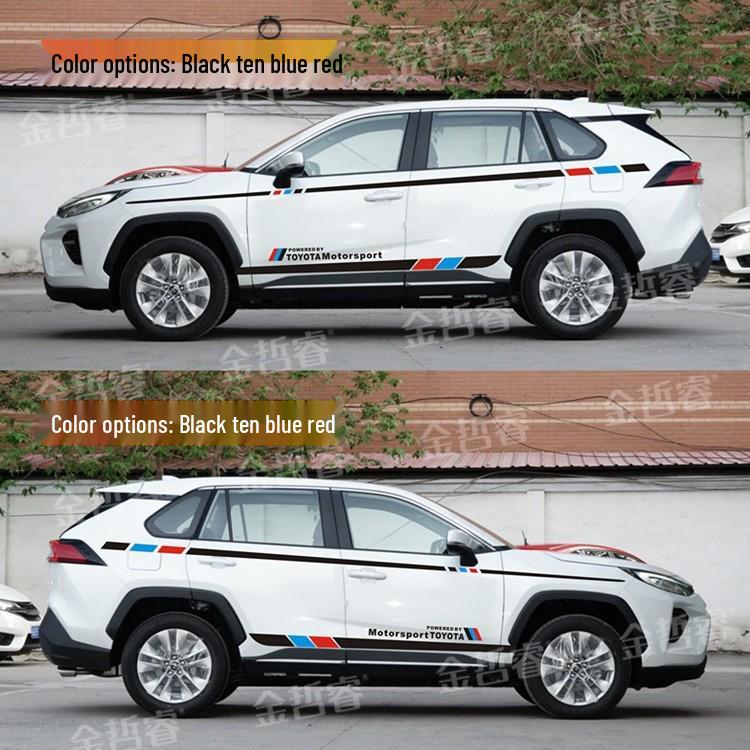 RAV4 Car Stickers: Pinstripes & Waistline Decals for Rongfang & Wilanda