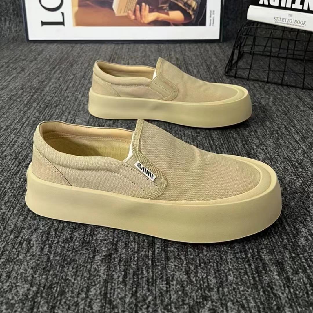 

2024 Чоловічі мокасини Універсальні жіночі туфлі Лефу Весна, Осінь, Літо Нове повсякденне взуття Чоловіче взуття з натуральної шкіри Чоловіче взуття 44 бежевий