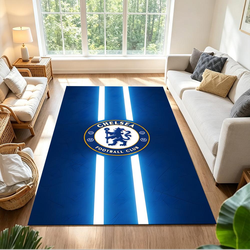 Chelsea Football Club Galaxy 2D Printed Floor Mat Soft Plush Water-resistant & Washable Office & Lounge Rug Stylish Area Rug