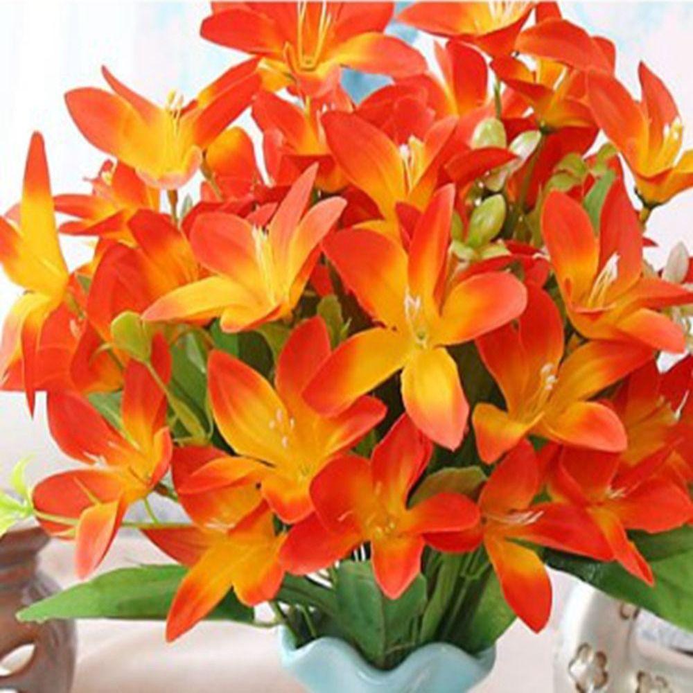 

8 Colors Silk Cloth Lily DIY Party Decoration Artificial Flowers New Home Decor Bouquet Home Decor 1