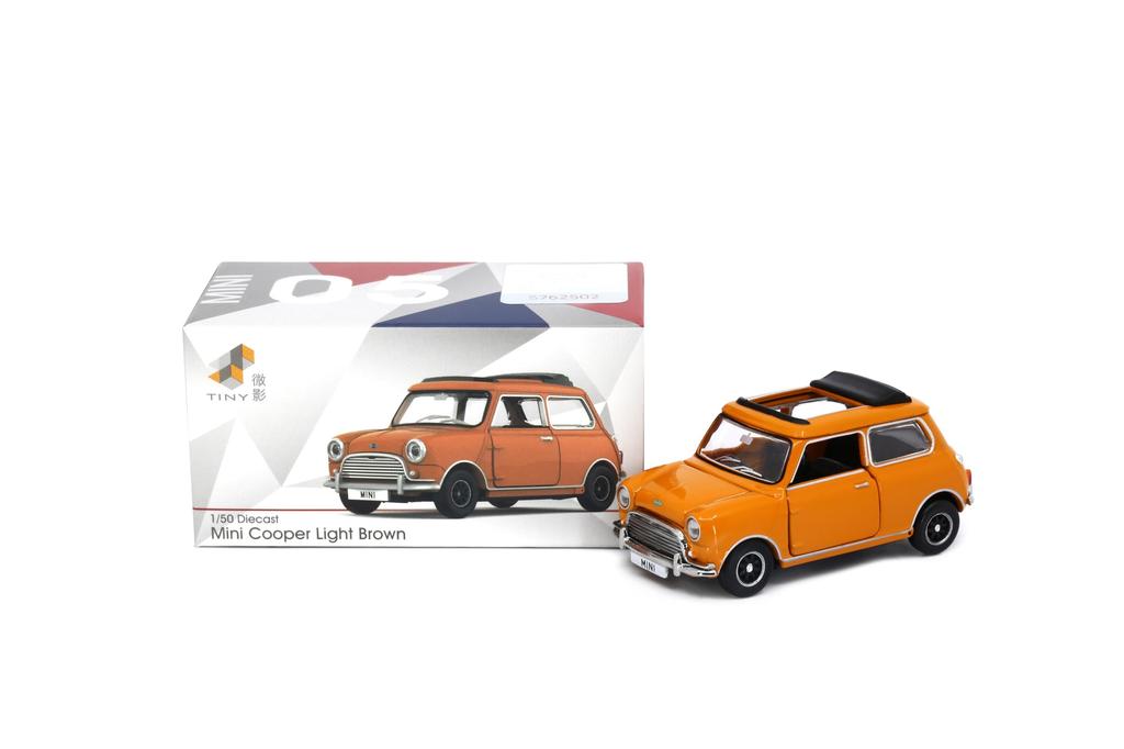 Tiny City Mini Cooper Brown Diecast Mini Car 1/50
