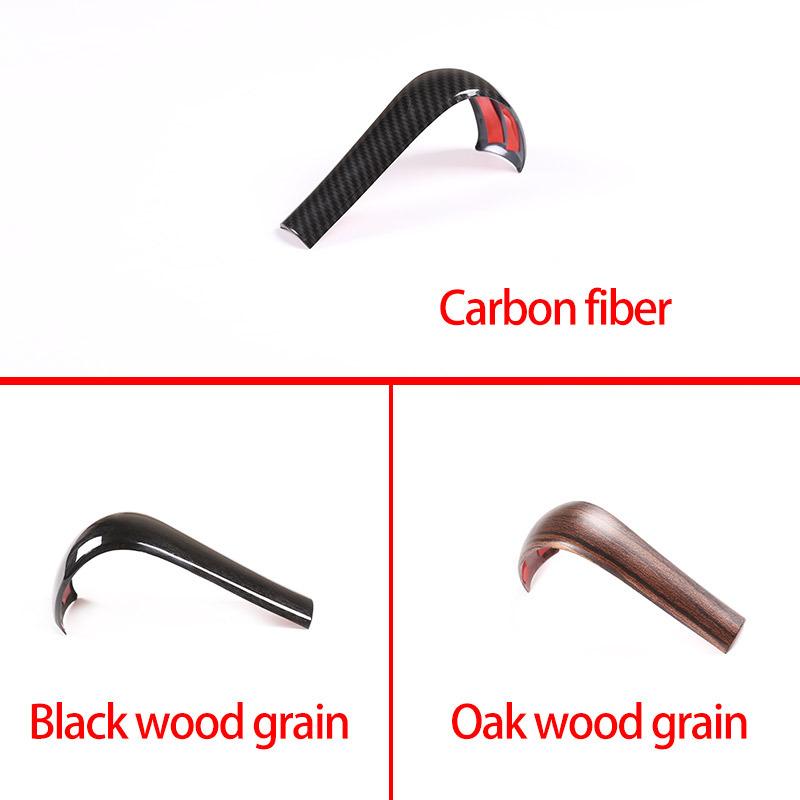 1 Pcs ABS Carbon For BMW 3 5 6 Series X3 X5 E39 E46 E53 E60 E61 E63 E83 2004-2010 Car Interior Gear Shift Head Cover Accessories