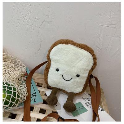 Toast Bread Duck Plush Bag Girl Student Messenger Bag Women Cute Shoulder