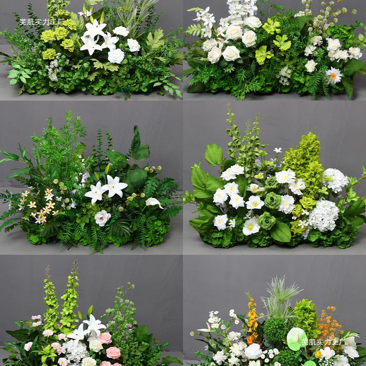 Mori Style Artificial Wedding Floral Aisle Decoration