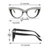 2 Pairs Per Set Cat Eye Glasses with Rhinestones Women Fashion Brand Design Optical Frames Trendy Chic Casual Decor Eyeglasses