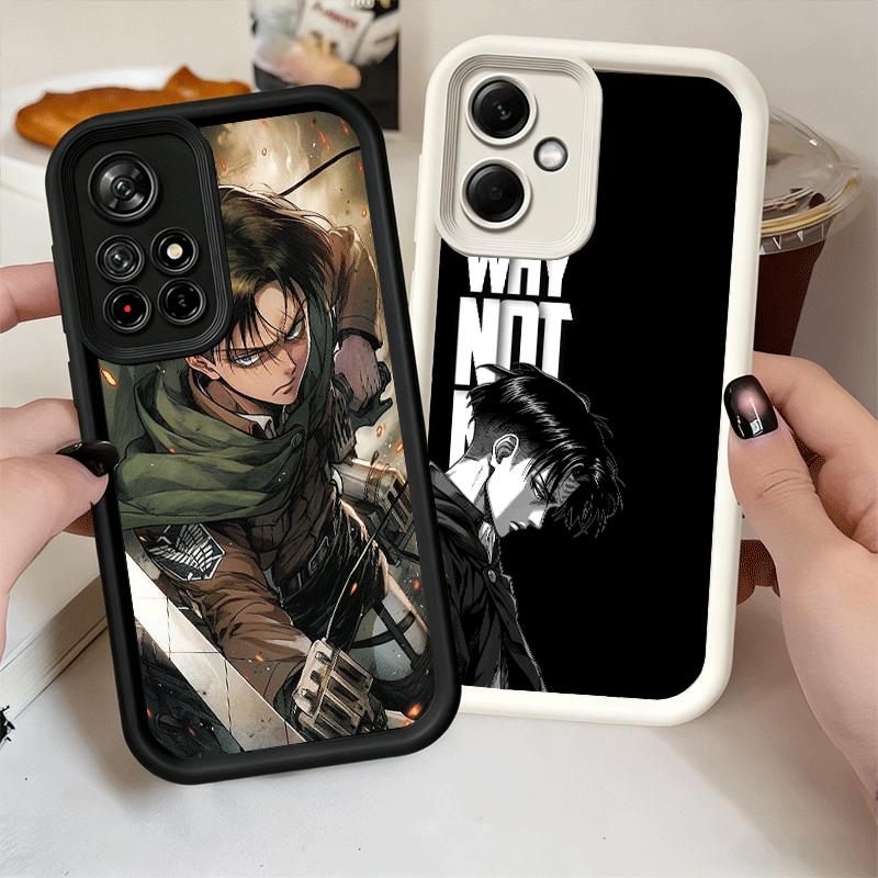 Phone Case for Xiaomi Redmi Note 15 14 13 Pro Plus A-Attack On T-Titan Levi Shell 12S 11 11S 11T 5G 14S Soft Silicone Funda