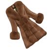 New imitation rabbit fur women's imitation fur coat long new large size imitation fox fur collar coat