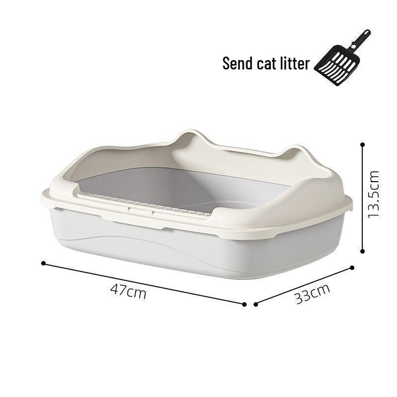 Halbgeschlossene geruchsdichte Katzen- und Hundetoilette