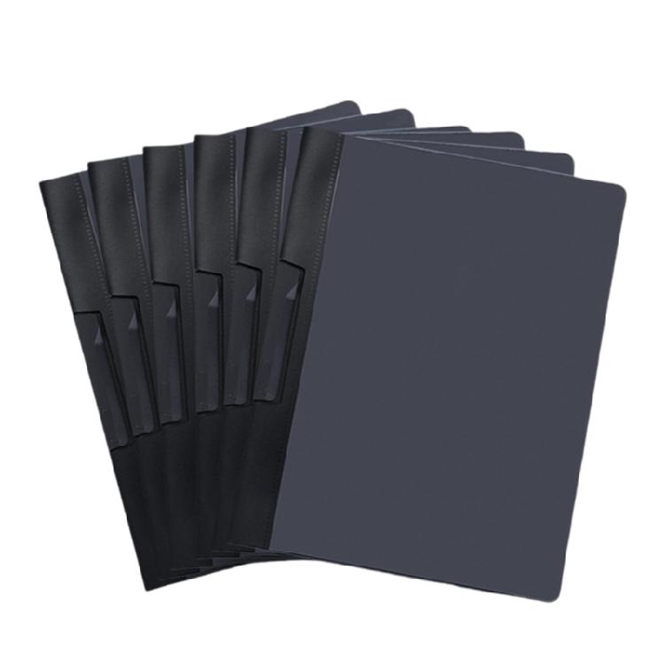6Pcs File Paper Sleeve Water Resistant Document Folder with Rotating Clamp Hold 200 Sheets for Office School 11.4x9Inch 1