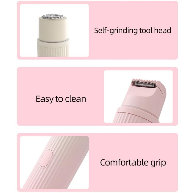 Electric Cutter for Women Bikinis Trimmer USB Rechargeable Electric Shaver for Women Wet/Dry Use Body Hair Grommer