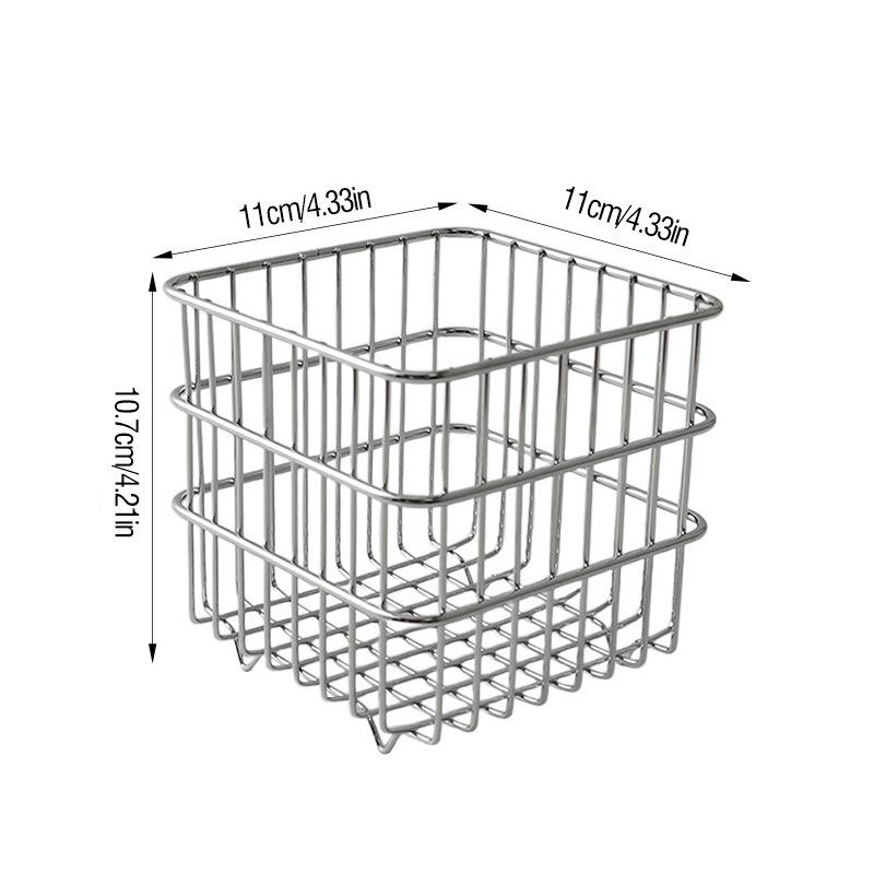 

Велика залізна кошик-органайзер для настільного столу, офісу або гуртожитку – Ідеально підходить для косметики, дрібниць та масок