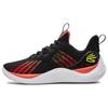 Curry Brand Curry Flow 10 Iron Sharpens Iron Unisex-Sneaker Schwarz After-Burn Yellow-Ray 3025620-001