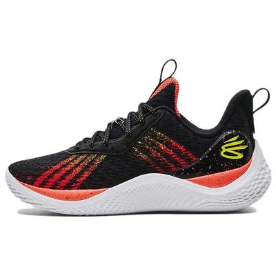 Curry Brand Curry Flow 10 Iron Sharpens Iron Unisex Sneakers Black After-Burn Yellow-Ray 3025620-001