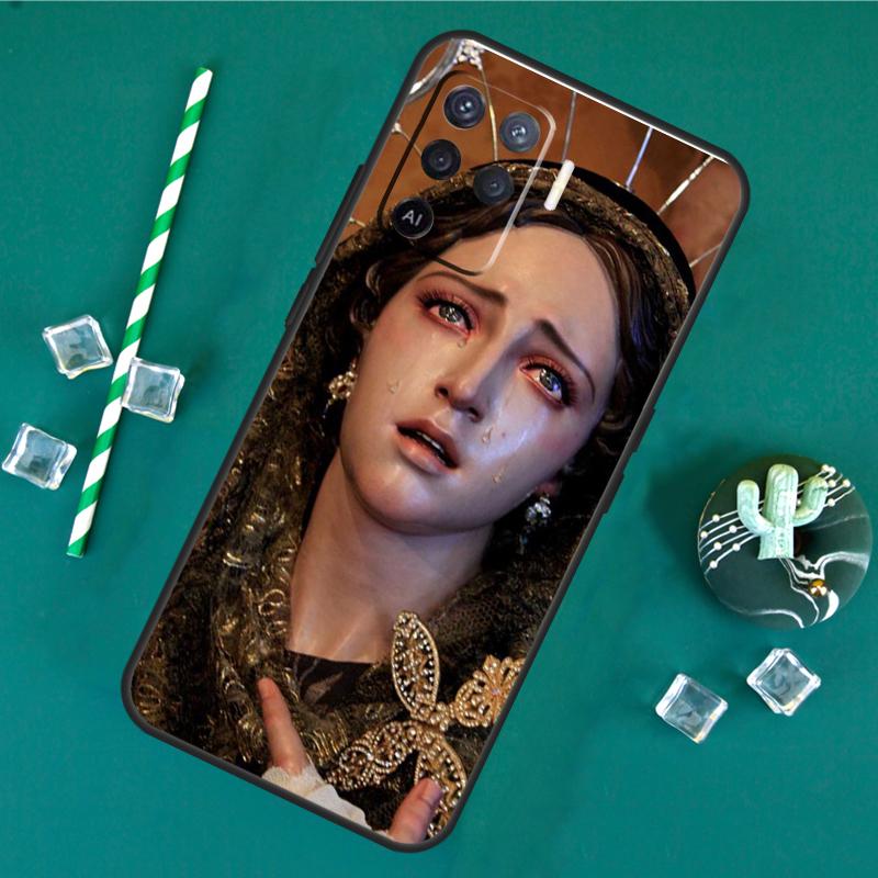 Virgin Mary Case For Oppo A80 A40 A60 A16 A76 A96 A91 A15 A17 A74 A94 A54 A57S A18 A38 A58 A78 A98 Cover