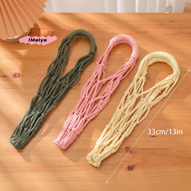 M-Portable Coffee Cup Bag Hollow Out Bottle Bag Practical Mugs Bag Foldable Water Bottle Bags Woven Net Bag Cup Cover