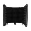 Foldable Mic Sound Absorbing Foam Reflector Adjustable Angles Portable Vocal Booth  for Recording