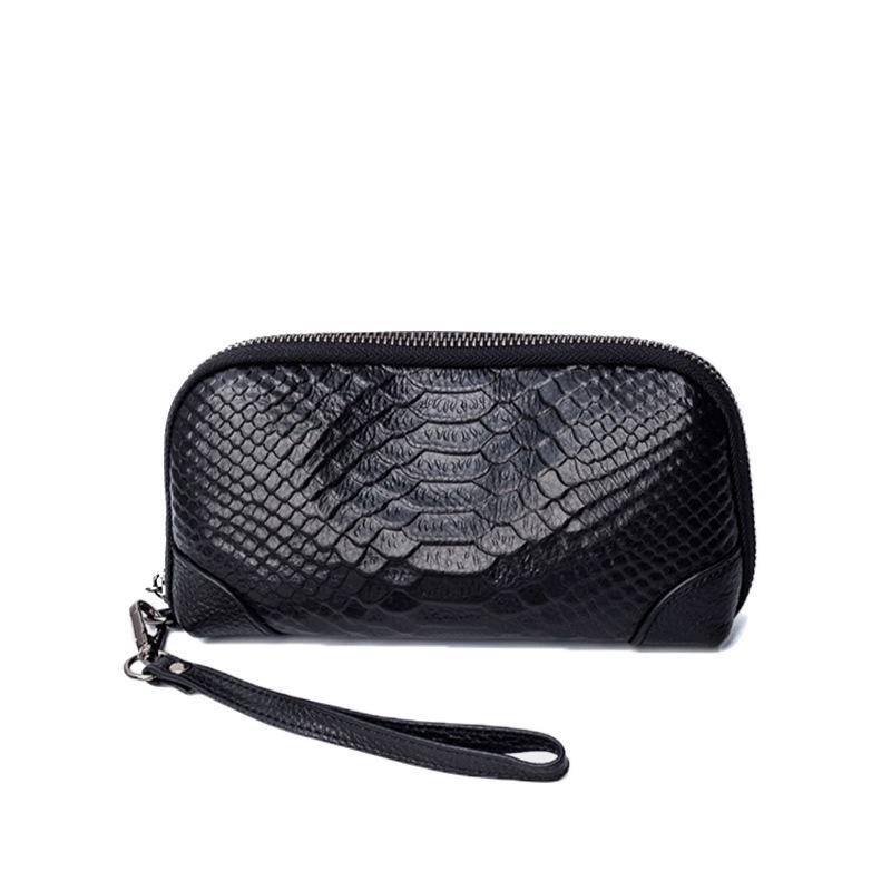 Oberste Schicht Rindsleder Rindsleder Geldbörse Nischenluxus Damenhandtasche Vielseitige Hand-Clutch Schlicht und modisch Handytasche