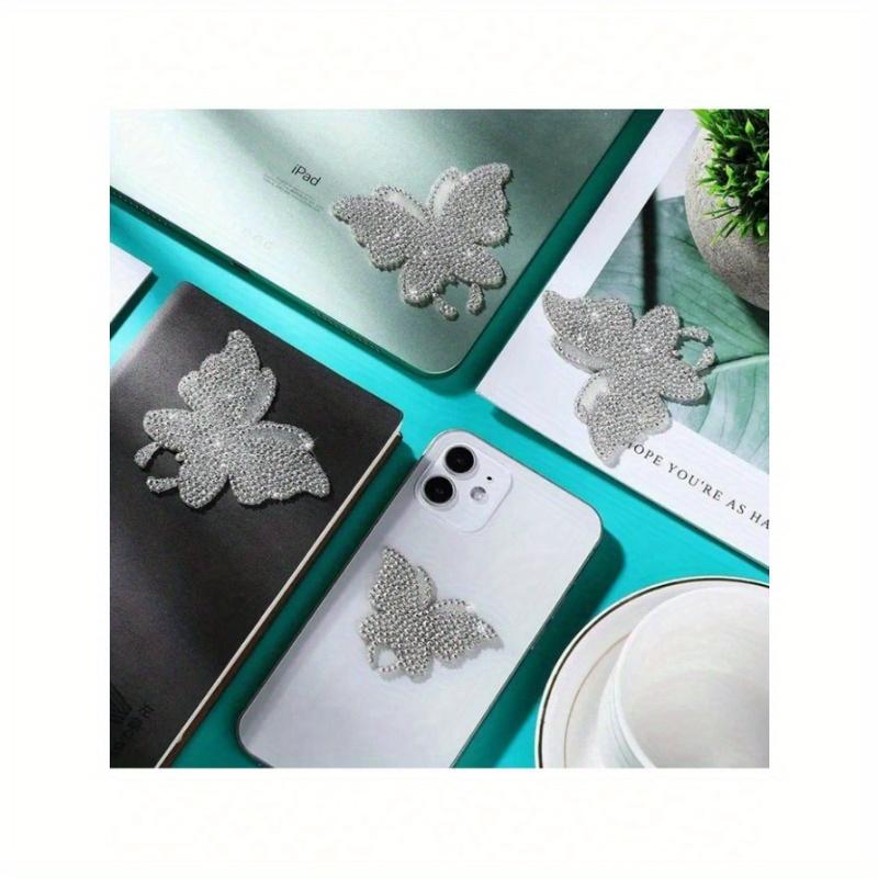 Shiny Butterfly Car Sticker Sets - Crystal Rhinestone Vinyl Decals for Women and Girls, Glittering Car Exterior Accessories