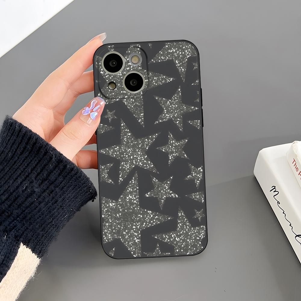 Fashion INS Stars Phone Case For Iphone 17 Air 15 Pro Max 14 Pro 16 Plus 12 13 11 Xr X Xs 8 7 Plus Back Cover