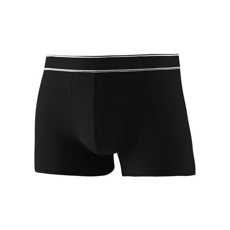 Men's Pure Cotton Antibacterial Boxer Briefs with Breathable, Sweat-Wicking Graphene Crotch - Plus Size Available