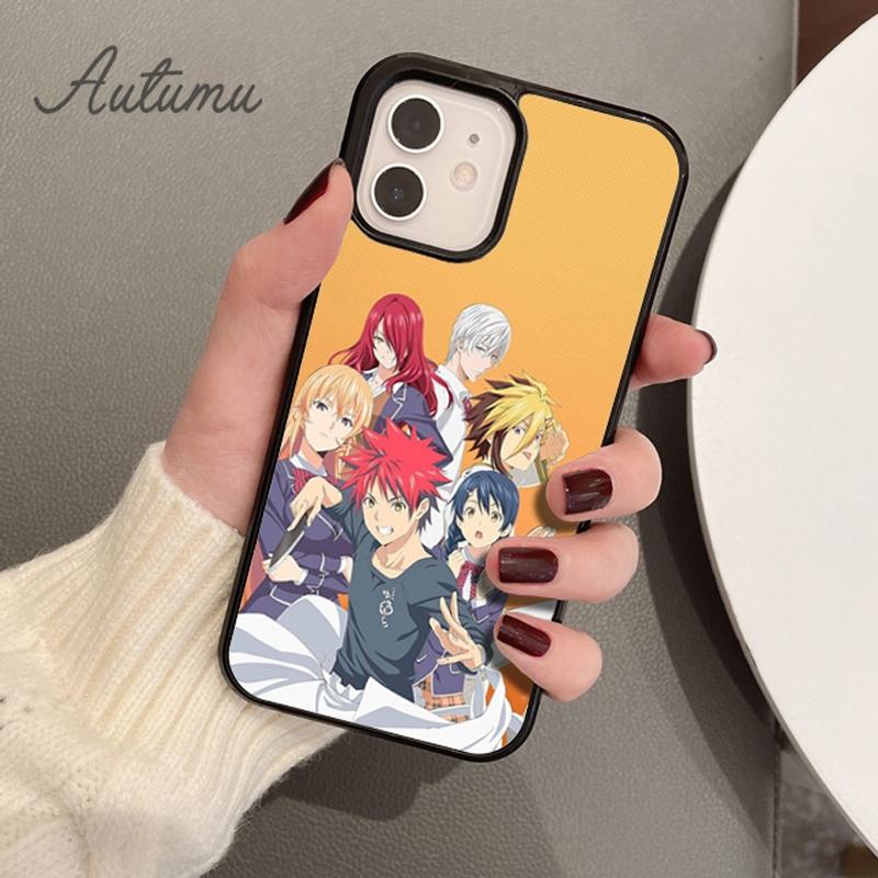 Food Wars Shokugeki no Soma Phone Case for iPhone 11 12 13 14 Pro Max mini X XR XS SE 2020 6S 7 8 Plus Samsung S21 S22 shell