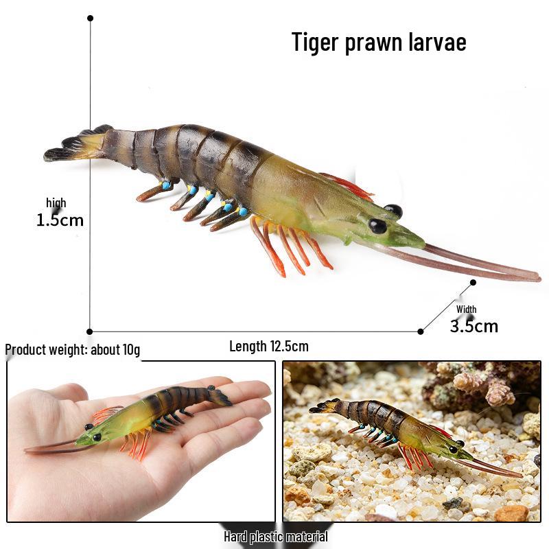 Ocean Crab Simulation Toy Set: Includes Hermit, Swimming, and Three-Spot Plastic Models