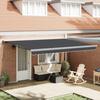 VidaXL Automatic Retractable Awning Anthracite 450x300 Cm 3330870