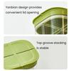 4 Grids Garlic Storage Containers BPA Free Vegetable Divided Organizers  Herb