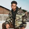 Li Ning Badfive Water-Resistant Comfortable Casual Minimalist Hooded Warm Versatile Zipper Short Loose Winter Down Jacket Men Jacket AYMU197-5
