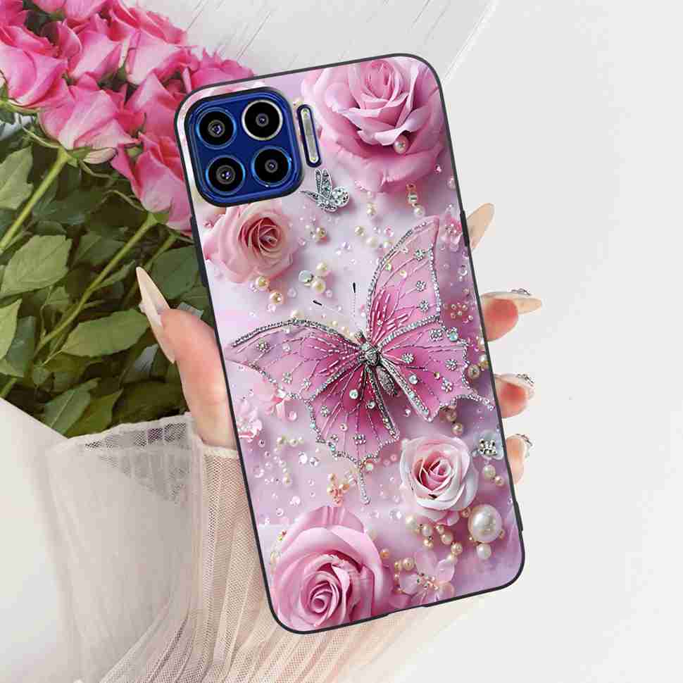 Für Motorola One 5G 6,7" Hülle Neueste Beliebte Drucke Silikon TPU Schwarze Abdeckung Für Motorola One MOTO ONE 5G Handyhüllen Bumper