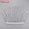 10Meters/Lot Ostrich Feathers On Ribbon Tape 10-15Cm  Feather Trim Boa For Clothes Sewing Fringe Diy Wedding Decoration