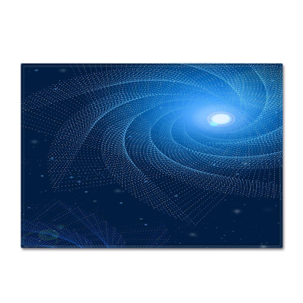 Gradual Change Large Carpet Feather Wind Bedroom Floor Mat