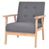 Day and Night - Day and Night Dark Gray Fabric Armchair