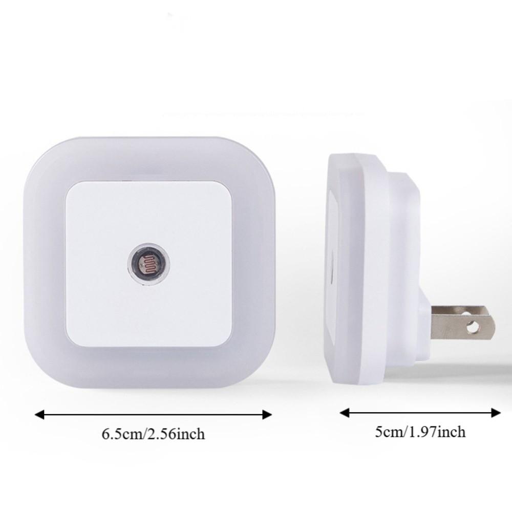 6 Pack Dusk to Dawn Sensor LED Night Light Square Smart Sensor Light Motion Sensor Light Hallway