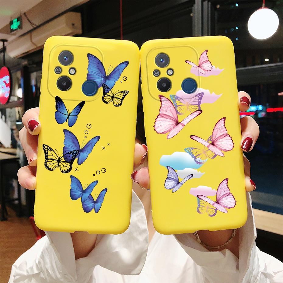 For Xiaomi Redmi 12C Case Cute Love Heart Phone Case Bumper Back Shockproof Soft TPU Cover For Redmi 12C 12 C Case Fundas 6.71''
