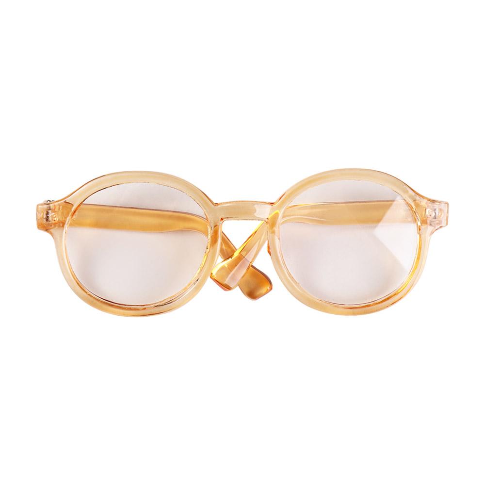 Accessory Transparent Plastic Glasses Plastic Transparent Round Transparent Glasses Round Miniature Round Glasses Children