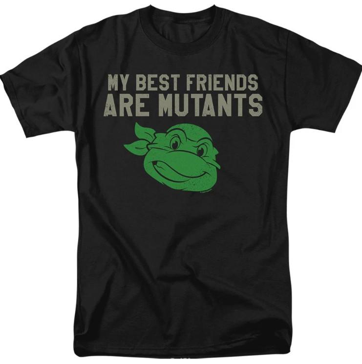 Teenage Mutant Ninja Turtles Tmnt Mutant Friends Adult Unisex T-T-Shirt Black 4XL