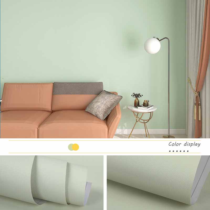 Einfarbig Verdickt Wasserdicht Selbstklebende Tapete Schlafzimmer Akzentwände Dekorativ