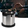 60.8oz Capacity Espresso Knock Box 1800ML Capacity Coffee Grounds Container  For Barista