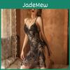 High Sexy Quality Lingerie Sexy Seduction Lace Perspective Open Back Sling Nightdress