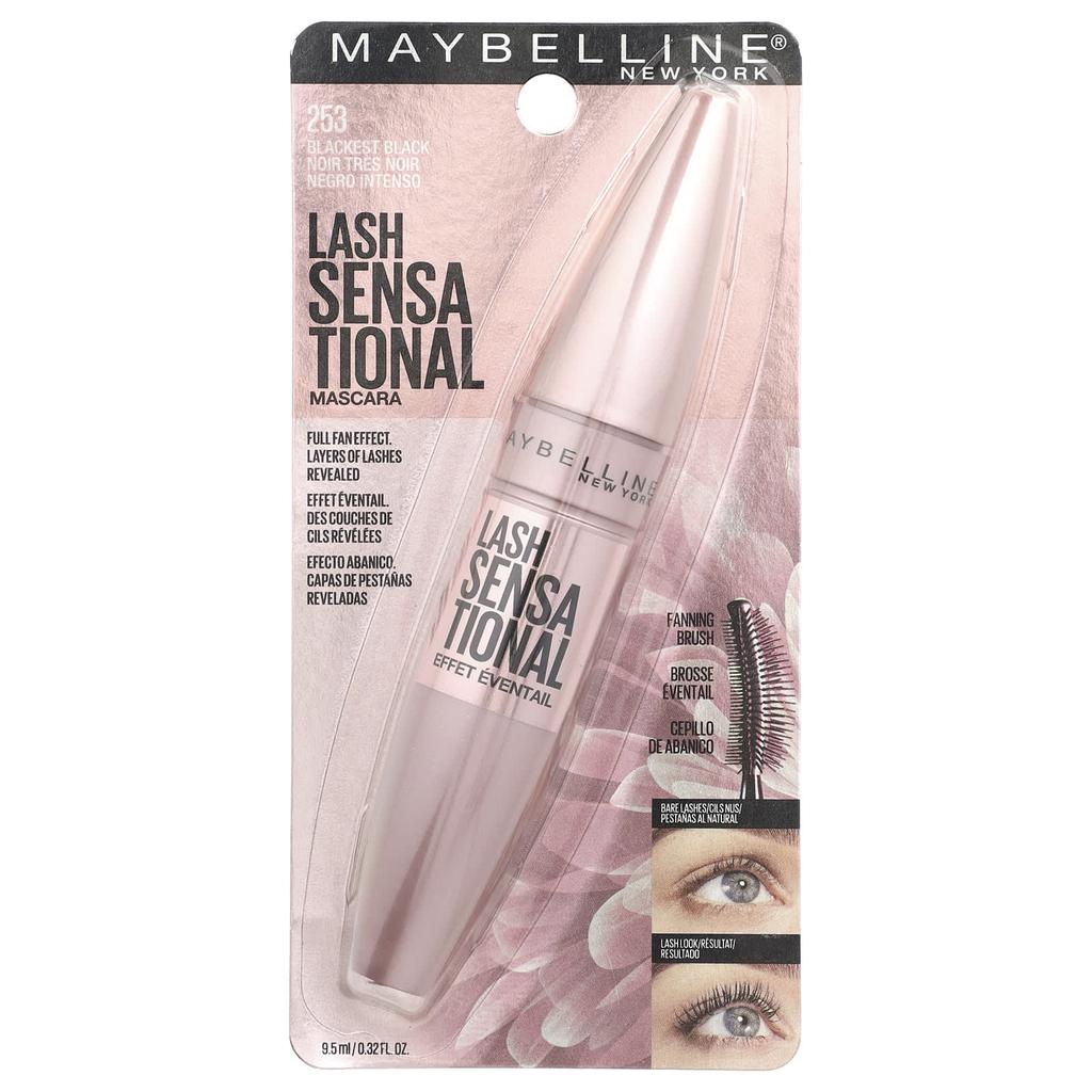 Lash Sensational Mascara, 253 Blackest Black, 0.32 Fl Oz (9.5 Ml)