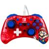 Manette de jeu - nintendo switch - mario rock candy - filaire - pdp - rouge