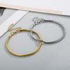 Kalen 3mm Snake Chain Bracelets Men's Women's Rock Cool Boys Girls Round Link Jewelry Fashion Trend Gold Color Accessories Gift