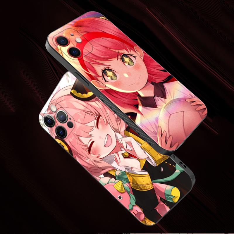 Husa de telefon pentru Apple Iphone 14 13 12 11 Pro Max 13 12 Mini Xs Max Xr X 7 8 6 6s Plus Husa Spy X Family Pink Smile Anya Damian