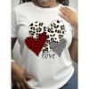 European Size Women's Size Oversized T-Shirt - Loose Fit Casual Short Sleeve Round Neck Top Suitable for Holiday Gifts- Year-Round Comfortable Wear