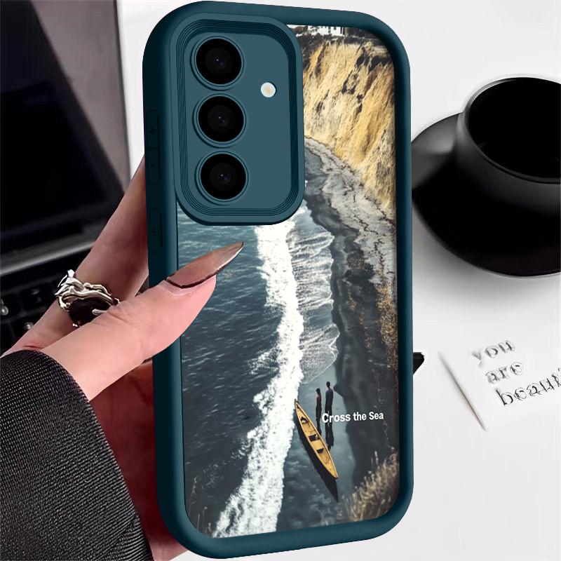 Sea Scenery Case For Samsung Galaxy A55 A54 A14 A15 A34 A35 A25 A53 A52 5G S24 S23 S22 Ultra S21 Plus S20 FE Silicone Soft Cover