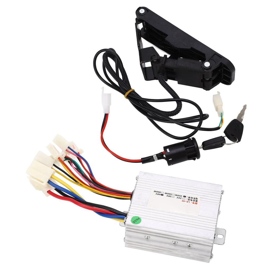 48V 350W Brush Speed Motor Conversion Controller Kit with Throttle Pedal for Electric Bike Motorcycle Tricycle